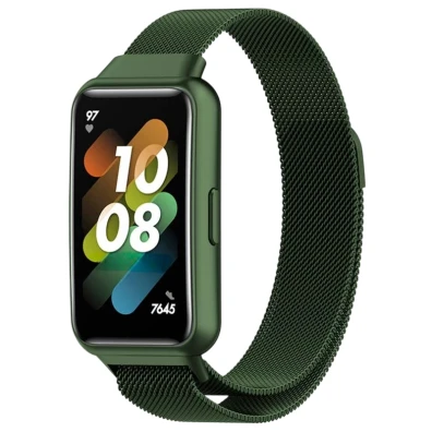 Correa Milanesa Magnética Verde Floresta para Huawei Band 7