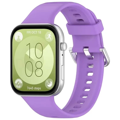 Correia de silicone Morado para Huawei Watch Fit 3 by CROCOCASE