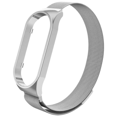 Correa Xiaomi Smart Band 7 Milanesa Magnética Prata - CROCOCASE