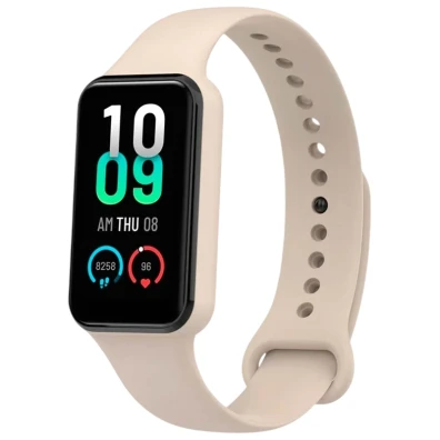 Correia de silicone Amazfit Band 7 Marfim - Marca CROCOCASE