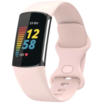 Correia de Silicona Fitbit Charge 5 / Charge 6 Rosa - CROCOCASE