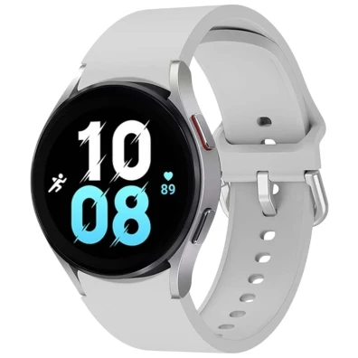 Correia de silicone para Samsung Galaxy Watch 4/5/6 Gris Claro - CROCOCASE