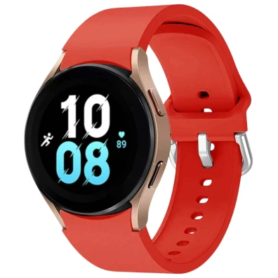 Correia de silicone vermelho para Samsung Galaxy Watch 4/5/6 - Marca CROCOCASE