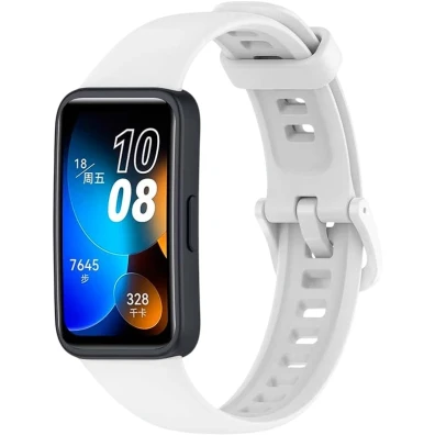 Correia de Silicone Branco para Huawei Band 8 / Huawei Band 9 / Honor Band 9
