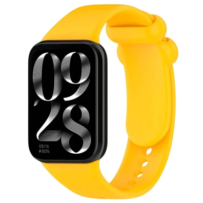 Correia de Silicone Amarelo para Xiaomi Mi Smart Band 10 Pro e Redmi Watch Series