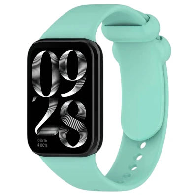 Correia de Silicone Turquesa para Xiaomi Mi Smart Band 9 Pro / Band 8 Pro / Xiaomi Smart Band 10 Pro / Redmi Watch 4 / Redmi Watch 5 / Redmi Watch 6