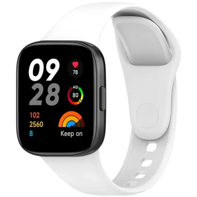 Correia de silicone Xiaomi Redmi Watch 3 Branco - Acessorio para Relógio