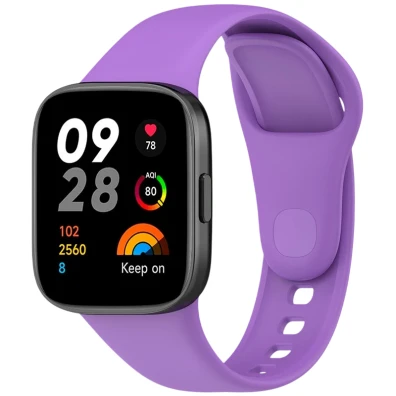 Correia de silicone Morado para Xiaomi Redmi Watch 3 - Marca CROCOCASE