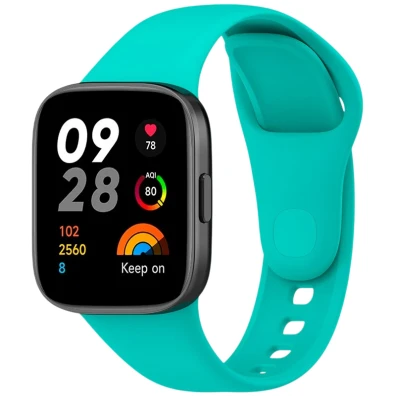 Correia de Silicone Turquesa para Xiaomi Redmi Watch 3