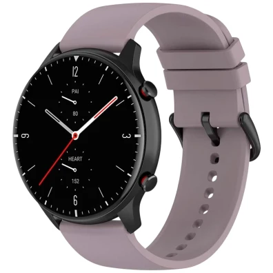 Correia de silicone Universal 22mm Violeta para Smartwatch Xiaomi/Amazfit/Samsung/Huawei/Realme/Ticwatch - CROCOCASE
