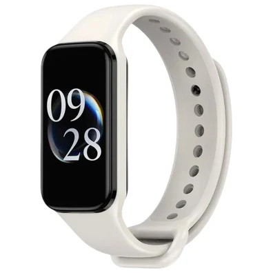 Correia de Silicone Marfim para Xiaomi Mi Smart Band 8 Active / Redmi Smart Band 2