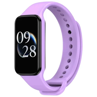 Correia de Silicone Morado para Xiaomi Mi Smart Band 8 Active / Redmi Smart Band 2
