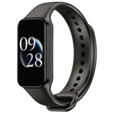 Correia de Silicone Negra para Xiaomi Mi Smart Band 8 Active / Redmi Smart Band 2