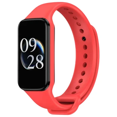 Correa Xiaomi Mi Smart Band 8 Active e Redmi Smart Band 2 Silicona Vermelha - CROCOCASE