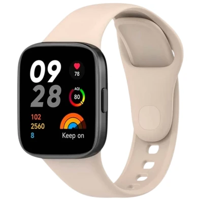 Correa de Silicona Xiaomi Redmi Watch 3 Marfim - CROCOCASE