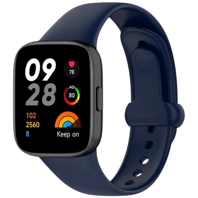 Correa de silicone Xiaomi Redmi Watch 3 Sports Azul Escuro - CROCASE