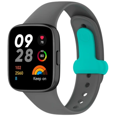 Correa de Silicona Xiaomi Redmi Watch 3 Sports Gris - CROCOCASE Acessorio Smartwatch e Smartband