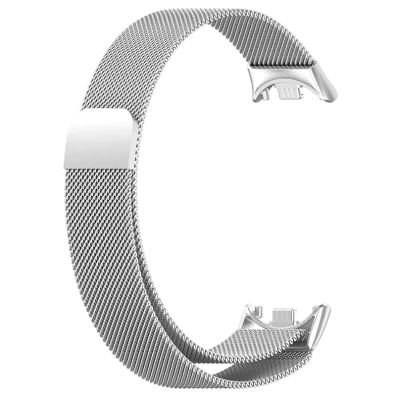 Correa Milanesa Magnética Prata para Xiaomi Mi Smart Band 9 / Mi Smart Band 8