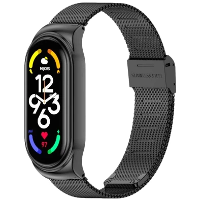 Correa Xiaomi Smart Band 7 Milanesa Clip Preto - CROCOCASE