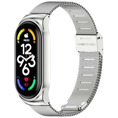 Correa Xiaomi Smart Band 7 Milanesa Clip Prata - CROCOCASE