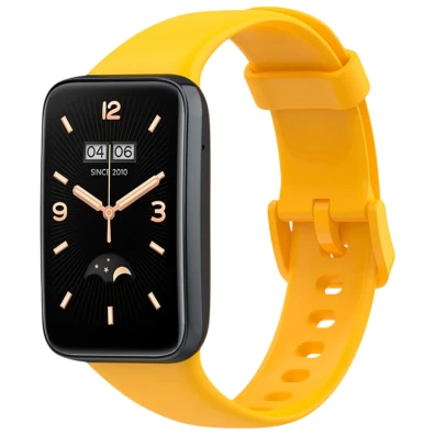 Correa Xiaomi Smart Band 7 Pro Amarelo de Silicone - CROCOCASE