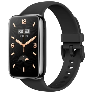 Correia de Silicone Preto para Xiaomi Smart Band 7 Pro - Marca CROCOCASE