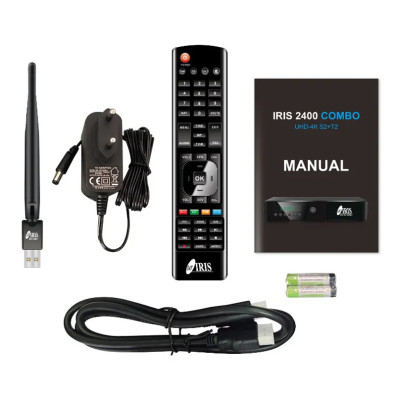 Decodificador satélite + TDT Iris 2400 UHD Combo