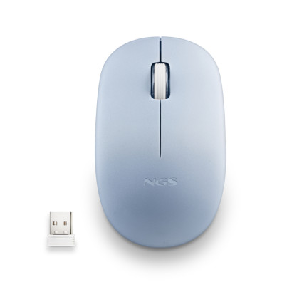 MOUSE NGS WIRELESS FOG PRO AZUL 1000DPI 2 BOTONES NANO RECEPTOR 2.4GHZ - Até 1000 DPI