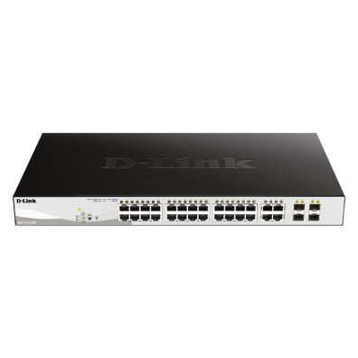 Switch D-Link 28 portos 10/100/1Gbit PoE - Alta velocidade