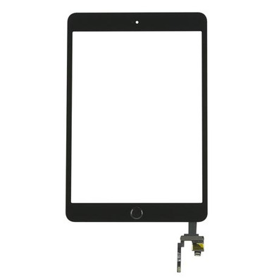 Digitalizador Preto con Botão iPad Mini 3