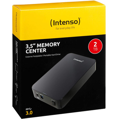 Disco Rígido Externo Intenso Memory Center 2 TB 3.5" Preto
