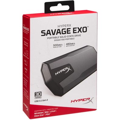 Disco rígido externo Kingston SSD Savage EXO 960 GB USB 3.1