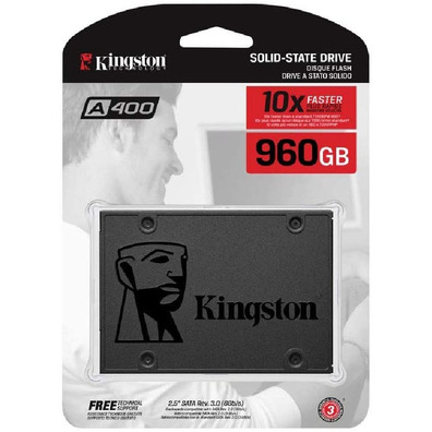 Disco Duro SSD 960GB SATA3 Kingston SSDNOW A400 2,5 ''