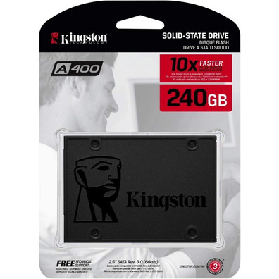 Disco Duro SSD Kingston A400 240GB SATA 3 2,5 ''