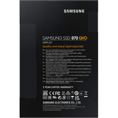 Disco Duro SSD Samsung 870 QVO 4TB SATA 3 2,5 ''