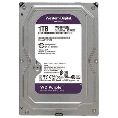 Disco Duro Western Digital Roxo (Videovigilancia) 1TB 3,5 '' SATA 3