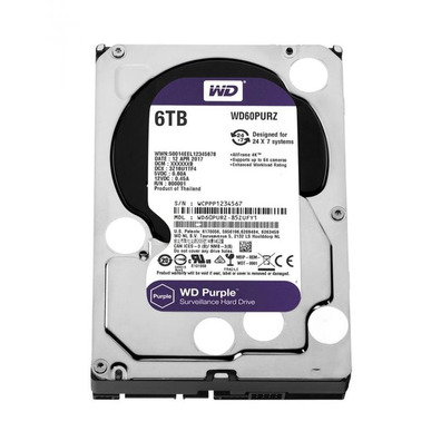 Disco Duro Western Digital Roxo (Videovigilancia) 6TB 3,5 '' SATA 3