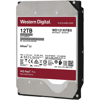 Disco Duro Western Digital WD Red Pro NAS 12TB 3,5 " SATA III 256MB