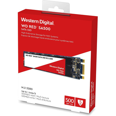 Disco M.2 Western Digital SA500 NAS WDS500G1R0B SSD 500 GB