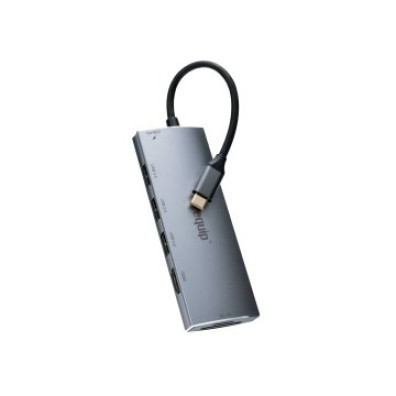 DOCKING USB-C EQUIP 133482 - HDMI 4K USB-C PD 100W Lectores Cartão USB-A