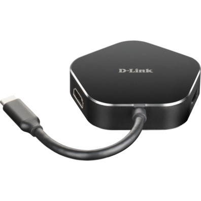 USB-C 4 em 1 D-Link DUB-M420 com HDMI e fornecimento elétrico