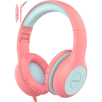 Auriculares EarFun K1 Pink Blue para crianças