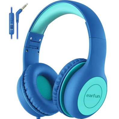 Auriculares EarFun K1 Blue Green para Crianças - Compra os Melhores Auriculares Infantiles