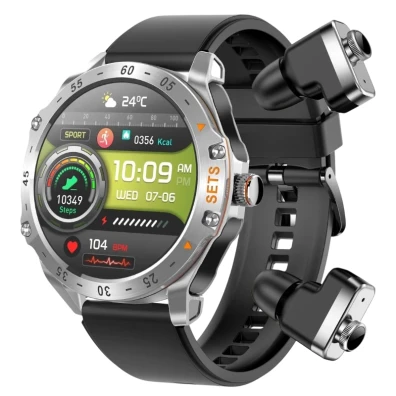 EIGIIS T95C Prata - Smartwatch com Correa de Silicona e Auriculares