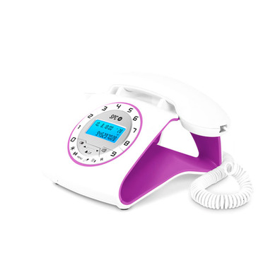 Telefone Retro Elegance SPC 3606T Branco/Violeta
