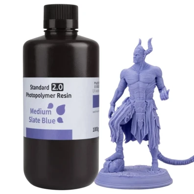 ELEGOO Resina Padrão v2.0 Azul Pizarra 1KG - Para Impressoras 3D de Resina LCD