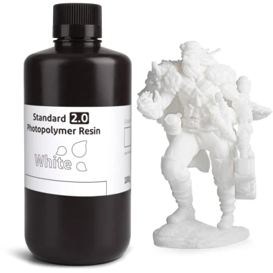 ELEGOO Resina Padrão v2.0 Branco 1KG para Impressoras 3D de Resina LCD