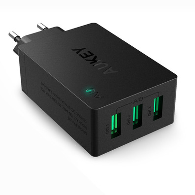 Enchufe USB de 3 portos Aukey