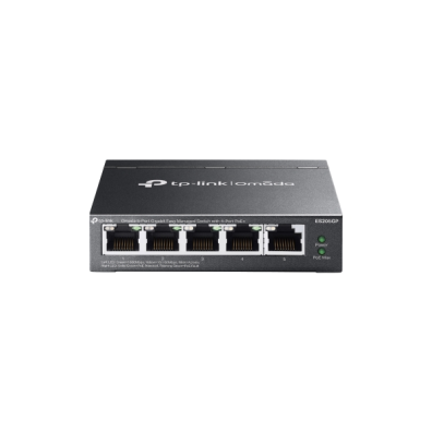 Switch Gerenciador TP-Link ES205GP Omada 5P 5x1Gb RJ45 4 PoE VLAN QoS Fácil Gestão Carcasa Metálica