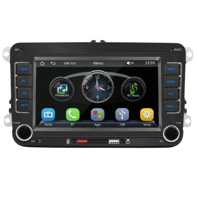 Bluetooth/Carplay/USB Preto 2 DIN Modelo F9070C